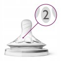 PHILIPS AVENT NATURAL Smoczek WOLNY 1+ 2pak