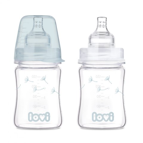 LOVI Butelka antykolkowa SZKLANA Botanic 150 ml 0+ LOVI Butelka antykolkowa SZKLANA Botanic 150 ml 0+