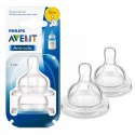 PHILIPS AVENT CLASSIC Smoczek B. WOLNY 0+ 2pak