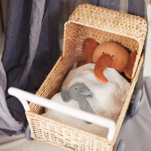 JOLLEIN Grzechotka miękka BIO BAWEŁNA WELUR Słoń JOLLEIN Grzechotka miękka BIO BAWEŁNA WELUR Słoń