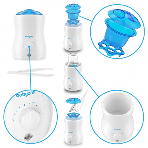 Podgrzewacz do butelek sterylizator Babyono 2w1 25-100°C Natural Nursing