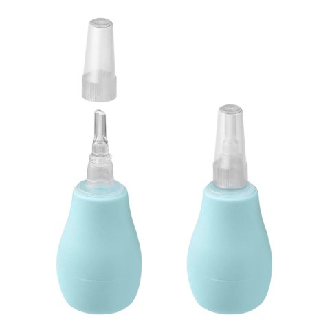 Aspirator do nosa Babyono miękka końcówka gruszka dla niemowląt niebieska