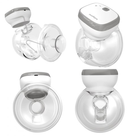 Laktator elektryczny muszlowy Babyono Shelly bezprzewodowy kompaktowy 150ml