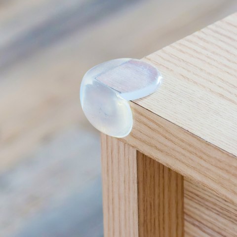 Zabezpieczenia na rogi Babyono silikonowe osłony narożników bezbarwne 4 szt