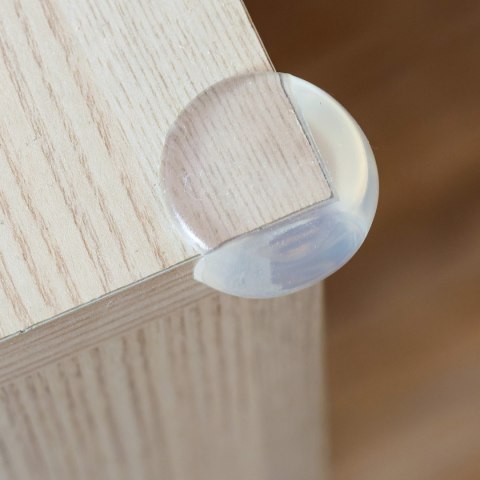 Zabezpieczenia na rogi Babyono silikonowe osłony narożników bezbarwne 4 szt