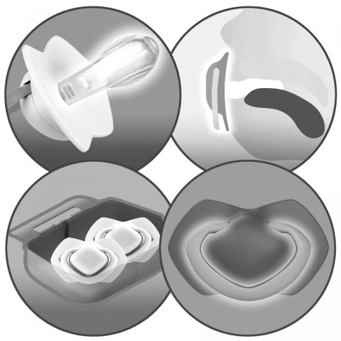 CANPOL SMOCZEK USPOKAJAJĄCY 0+ 2pak silikon etui CANPOL SMOCZEK USPOKAJAJĄCY 0+ 2pak silikon etui