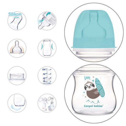 Butelka antykolkowa Canpol Easystart wolny przepływ 120 ml 0+ 35/220_blu Butelka antykolkowa Canpol Easystart wolny przepływ 120 ml 0+ 35/220_blu