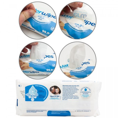 WaterWipes CHUSTECZKI NAWILŻANE WODĄ Bio 60szt WaterWipes CHUSTECZKI NAWILŻANE WODĄ Bio 60szt