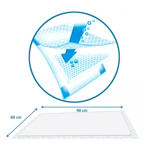 Podkłady higieniczne do przewijania Babyono w płatach 60 x 90 cm 10 szt.