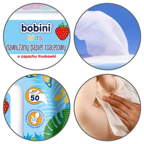 BOBINI PAPIER TOALETOWY NAWILŻANY aloes 50 szt x10 BOBINI PAPIER TOALETOWY NAWILŻANY aloes 50 szt x10