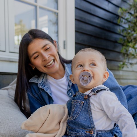 Smoczek BIBS anatomiczny naturalny kauczuk Hevea 0+ 2pak 2111422