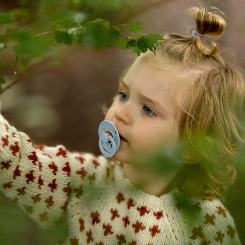 Smoczek BIBS uspokajający naturalny kauczuk Hevea okrągły 18+ 2pack 130223