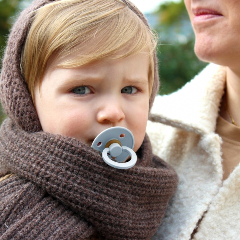 Smoczek BIBS uspokajający naturalny kauczuk Hevea okrągły 18+ 2pack 130223