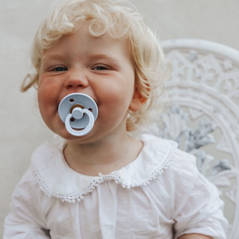 Smoczek BIBS uspokajający naturalny kauczuk Hevea okrągły 18+ 2pack 130223