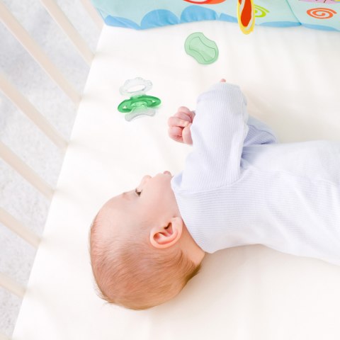 Gryzak silikonowy Babyono na ząbkowanie do chłodzenia w lodówce zielony Gryzak silikonowy Babyono na ząbkowanie do chłodzenia w lodówce zielony