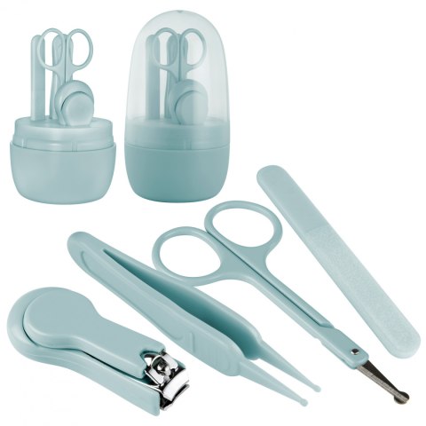 Zestaw do paznokci Canpol dla dzieci pielęgnacyjny w etui 5w1 9/814_blu Zestaw do paznokci Canpol dla dzieci pielęgnacyjny w etui 5w1 9/814_blu