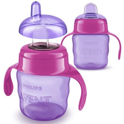 Philips Avent Kubek niekapek z ustnikiem i uchwytami 200 ml 6+ SCF551/03 Philips Avent Kubek niekapek z ustnikiem i uchwytami 200 ml 6+ SCF551/03