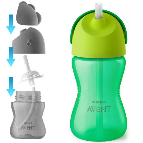 Philips Avent Bidon kubek ze słomką niekapek składany 300 ml 12+ SCF798/01 Philips Avent Bidon kubek ze słomką niekapek składany 300 ml 12+ SCF798/01