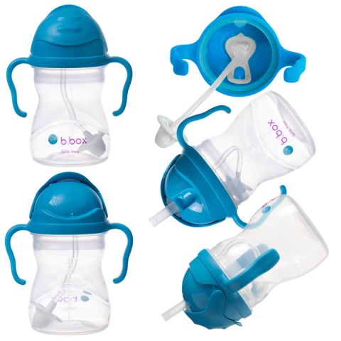 Bidon Bbox Kubek z obciążoną słomką z uchwytami zamykany do nauki 240 ml 6+ BB00508 Bidon Bbox Kubek z obciążoną słomką z uchwytami zamykany do nauki 240 ml 6+ BB00508