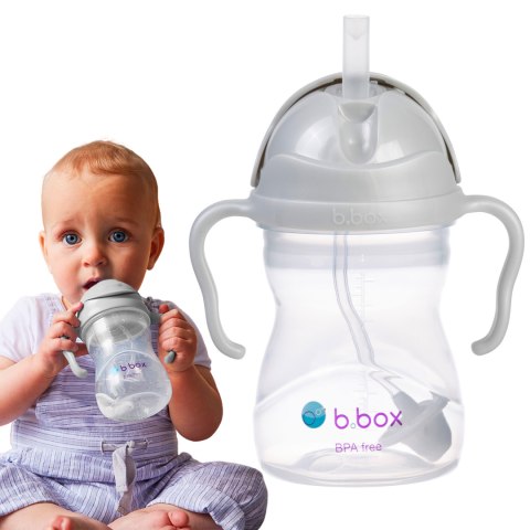 Bidon Bbox Kubek z obciążoną słomką z uchwytami zamykany do nauki 240 ml 6+ BB200238