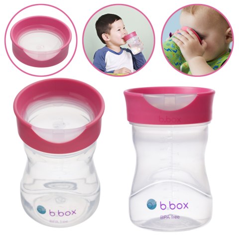 Kubek treningowy Bbox do nauki samodzielnego picia bez uchwytów 240 ml 12+ MALINOWY Kubek treningowy Bbox do nauki samodzielnego picia bez uchwytów 240 ml 12+ MALINOWY
