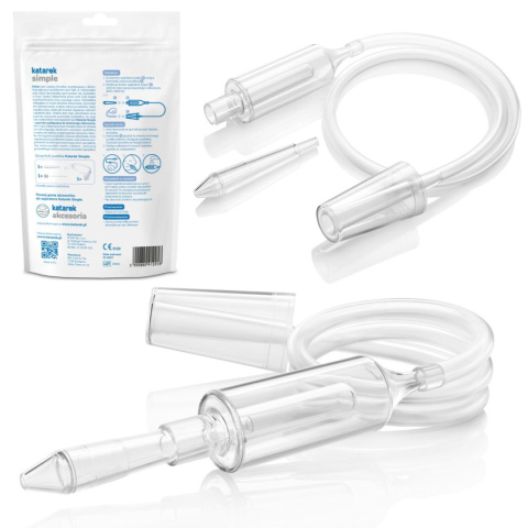 Aspirator do nosa Katarek Simple do odkurzacza do małego noska Aspirator do nosa Katarek Simple do odkurzacza do małego noska