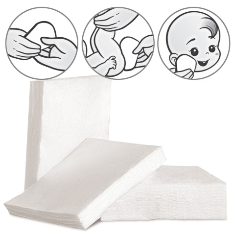 Płatki kosmetyczne Akuku dla niemowląt 9 x 11 cm 100% bawełny 60 szt 0+ Płatki kosmetyczne Akuku dla niemowląt 9 x 11 cm 100% bawełny 60 szt 0+