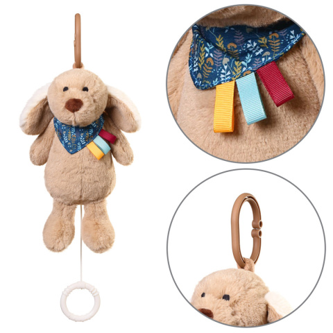 Pluszak zawieszka do wózka z pozytywką Babyono maskotka Dog Willy Pluszak zawieszka do wózka z pozytywką Babyono maskotka Dog Willy