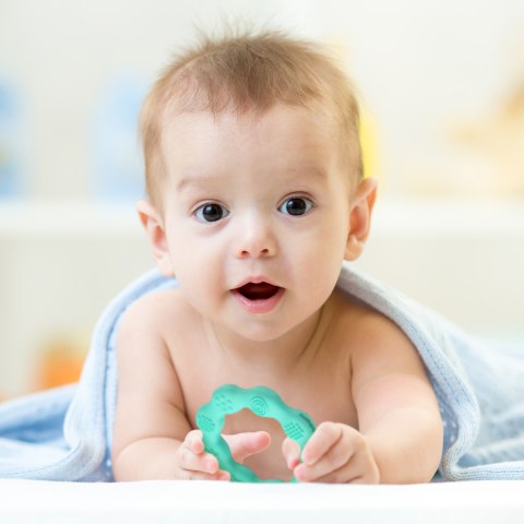 Gryzak sensoryczny BabyOno silikonowy na ząbkowanie do chłodzenia miętowy Gryzak sensoryczny BabyOno silikonowy na ząbkowanie do chłodzenia miętowy