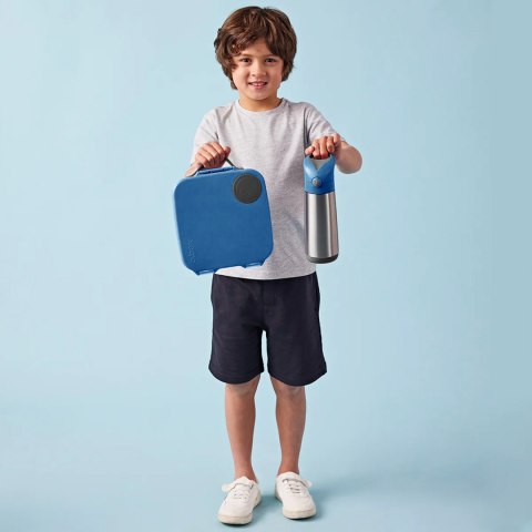 Bidon termiczny Bbox ze słomką termos lato zima stal nierdzewna 500 ml BLUE SLATE Bidon termiczny Bbox ze słomką termos lato zima stal nierdzewna 500 ml BLUE SLATE