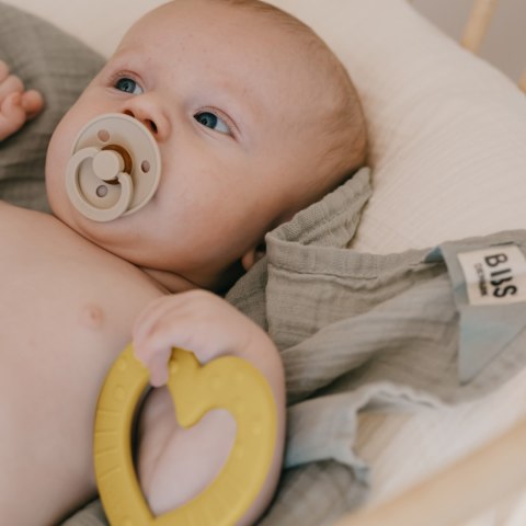 Gryzak BIBS dla niemowląt na ząbkowanie Baby Bite z wypustkami Mustard Gryzak BIBS dla niemowląt na ząbkowanie Baby Bite z wypustkami Mustard