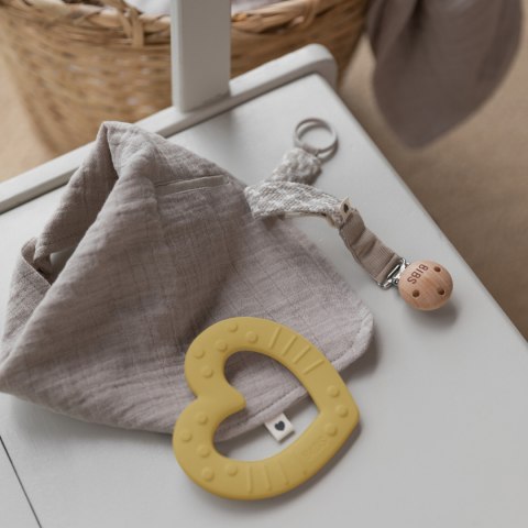 Gryzak BIBS dla niemowląt na ząbkowanie Baby Bite z wypustkami Mustard Gryzak BIBS dla niemowląt na ząbkowanie Baby Bite z wypustkami Mustard