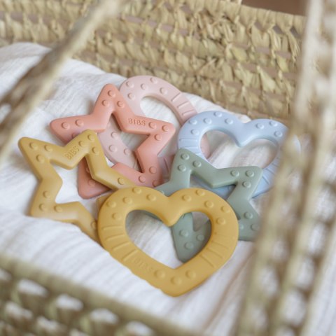 Gryzak BIBS dla niemowląt na ząbkowanie Baby Bite z wypustkami Mustard Gryzak BIBS dla niemowląt na ząbkowanie Baby Bite z wypustkami Mustard
