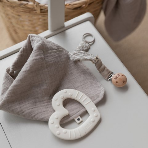 Gryzak BIBS dla niemowląt na ząbkowanie Baby Bite z wypustkami Ivory Gryzak BIBS dla niemowląt na ząbkowanie Baby Bite z wypustkami Ivory
