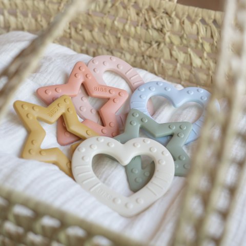 Gryzak BIBS dla niemowląt na ząbkowanie Baby Bite z wypustkami Ivory Gryzak BIBS dla niemowląt na ząbkowanie Baby Bite z wypustkami Ivory