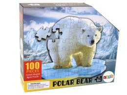 Puzzle 100 Elementów Motyw Niedźwiedzia Polarnego