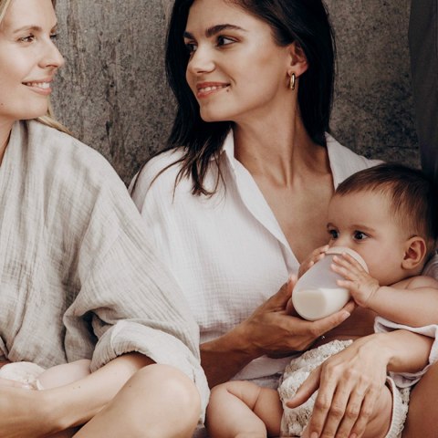 Smoczek LOVI Mammafeel do karmienia antykolkowy do kaszki i gęstego 6+