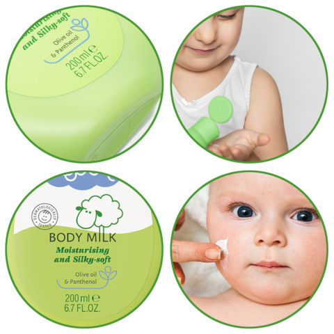 Balsam do ciała Bebble mleczko nawilżające dla niemowląt rumianek 200 ml Balsam do ciała Bebble mleczko nawilżające dla niemowląt rumianek 200 ml