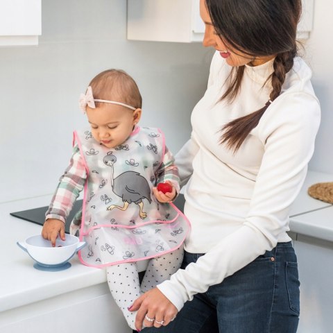 Talerzyk z przyssawką Babyono miseczka z łyżeczką do karmienia 1063/05 Talerzyk z przyssawką Babyono miseczka z łyżeczką do karmienia 1063/05