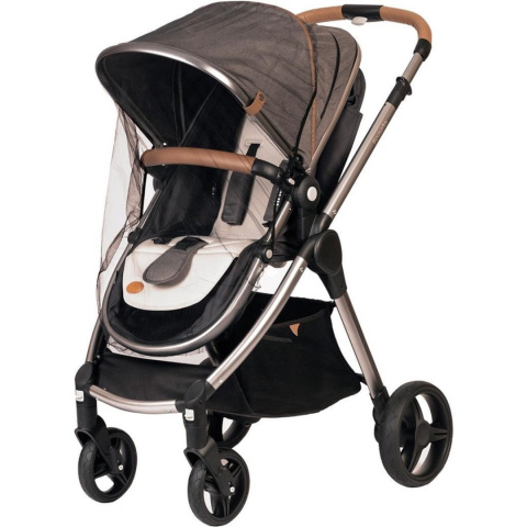 Moskitiera do wózka spacerowego i głębokiego Babyono czarna 95x60x20 cm Moskitiera do wózka spacerowego i głębokiego Babyono czarna 95x60x20 cm