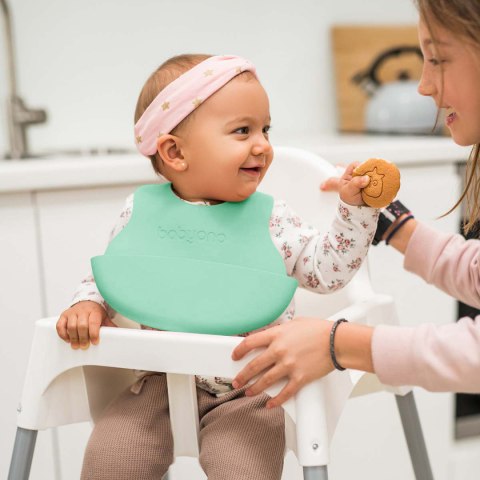 BabyOno ŚLINIAK SILIKONOWY Z REGULACJĄ i kieszenią lekki 6+ BabyOno ŚLINIAK SILIKONOWY Z REGULACJĄ i kieszenią lekki 6+
