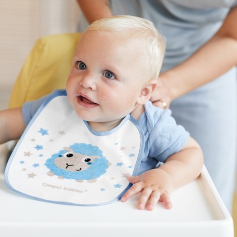 Śliniak wiązany Canpol bawełniano-ceratkowy frotte zestaw 3 szt 0+