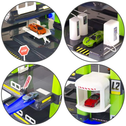 MOCHTOYS GARAŻ 5 POZIOMÓW Parking Myjnia Winda Warsztat Lądowisko Auta 36+ MOCHTOYS GARAŻ 5 POZIOMÓW Parking Myjnia Winda Warsztat Lądowisko Auta 36+