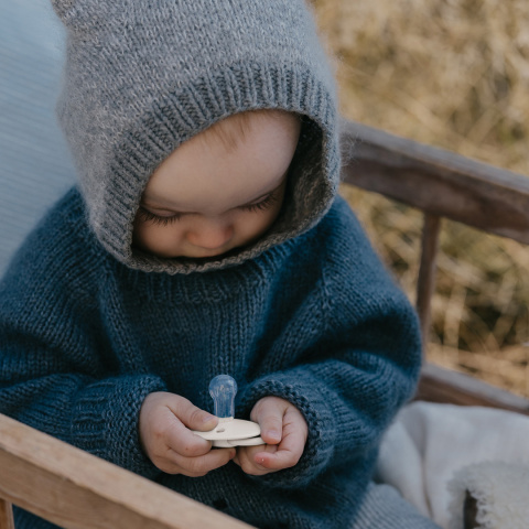 Smoczek BIBS De Lux uspokajający silikonowy okrągły 0-36 2pack 150215