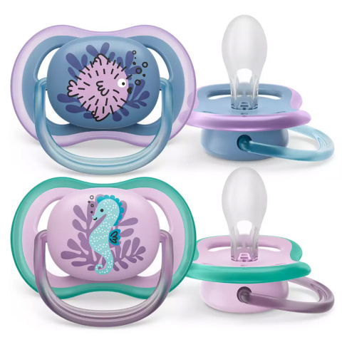 Smoczek Avent uspokajający symetryczny Philips Ultra Air 6+ 2pak SCF085/61 Smoczek Avent uspokajający symetryczny Philips Ultra Air 6+ 2pak SCF085/61
