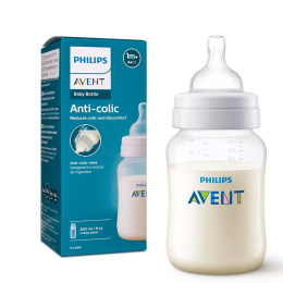 Philips Avent Classic Butelka antykolkowa do karmienia wąska 260 ml 1+