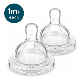 Philips Avent Classic Smoczek antykolkowy do karmienia wolny 1+ 2pak