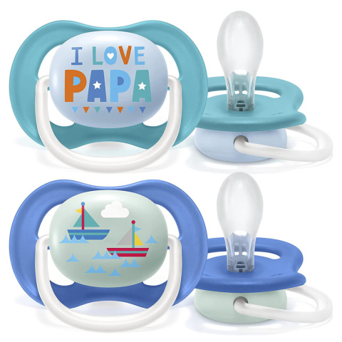 Smoczek Avent uspokajający symetryczny Philips Ultra Air 6+ 2pak SCF080/03 Smoczek Avent uspokajający symetryczny Philips Ultra Air 6+ 2pak SCF080/03