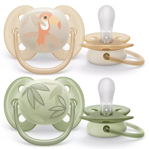 Philips Avent Smoczek uspokajający symetryczny Ultra Soft 0+ 2pak SCF091/07 Philips Avent Smoczek uspokajający symetryczny Ultra Soft 0+ 2pak SCF091/07