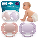 Smoczek Avent uspokajający symetryczny Philips Ultra Soft 0+ 2pak SCF091/31